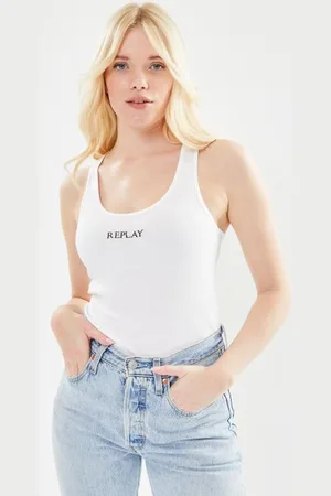 Replay Bekleidung Debardeur lavender petit logo - - Größe XS