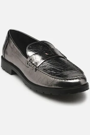 Coach Slipper Jocelyn crinkle metallic loafer - - Größe 36