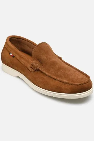 Tommy Hilfiger Slipper HILFIGER CASUAL SUEDE LOAFER - - Größe 40