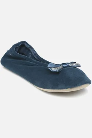 Isotoner Hausschuhe Ballerine - Microvelours - Noeud Précieux - - Größe 35 - 36
