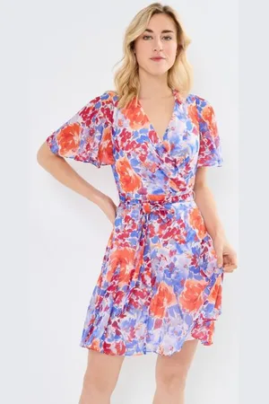 Ralph Lauren Bekleidung Wandella-Short Sleeve-Day Dress - - Größe 34