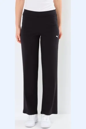 PUMA Bekleidung ESS ELEVATED High-Waist Straight Leg Rib Pant - - Größe XS