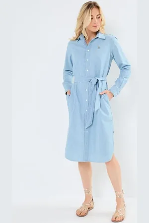Ralph Lauren Bekleidung N Cory Dr-Long Sleeve-Day Dress 211963464 - - Größe 36