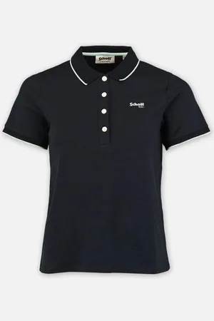 Schott NYC Bekleidung Polo Classic Avec Bord Cote Raye - - Größe XS