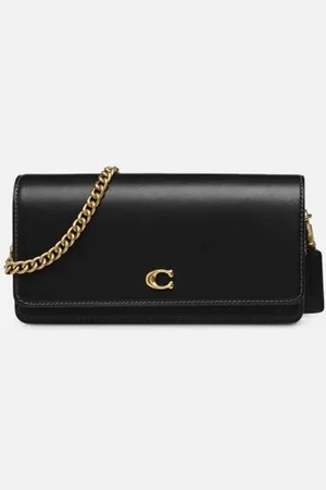 Coach Handtaschen refined calf leather essential long wallet on chain - - Größe T.U