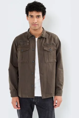 Replay Bekleidung Surchemise Military - - Größe M