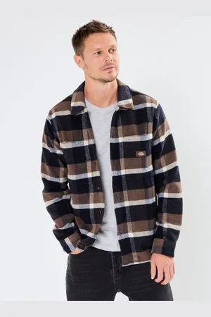 Dickies Bekleidung Plaid coaling ls shirt - - Größe S