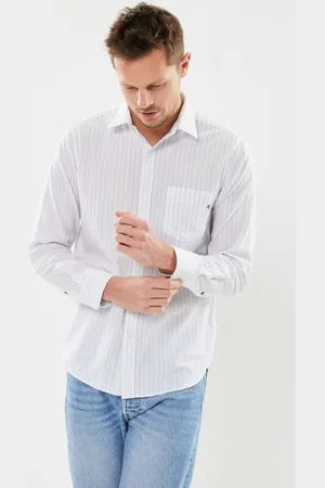 Replay Bekleidung Chemise blanc rayures - - Größe S