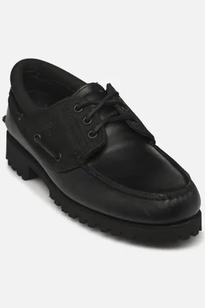Timberland Schnürschuhe AUTH BOAT SHOE BLACK - - Größe 42