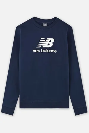 New Balance Bekleidung New Balance French Terry Stacked Logo Crew - - Größe 12 - 13A
