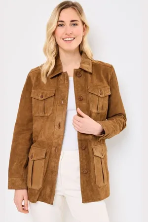 Schott NYC Bekleidung Saharienne Suede - - Größe XS