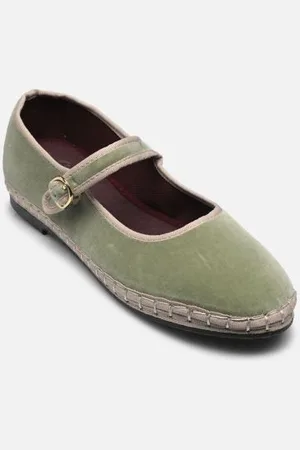 Flabelus Ballerinas Mary Jane Velvet - - Größe 37