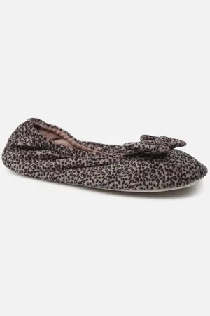 Isotoner Hausschuhe Ballerine Velours – Grand Nœud W - - Größe 35 - 36