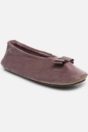 Isotoner Hausschuhe Ballerine microvelours – noeud grosgrain - - Größe 36