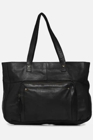 Pieces® Handtaschen Ribs Leather Travel Bag Fc - - Größe T.U