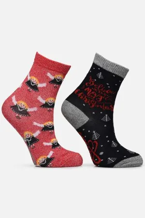 Sarenza Socken & Strumpfhosen Chaussettes motifs noël enfant - - Größe 23 - 26