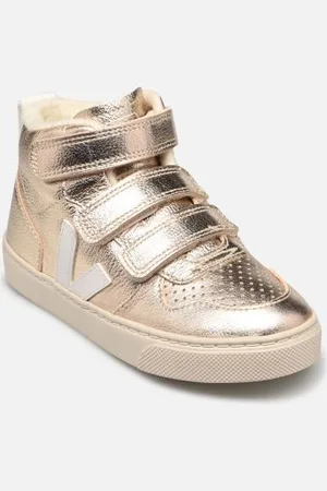 Veja Small V-10 Mid Winter Chromefree Leather - - Sneaker - Größe 23