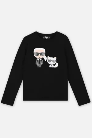 Karl Lagerfeld Bekleidung Tee-Shirt Manches Longues Z15390 - - Größe 10A