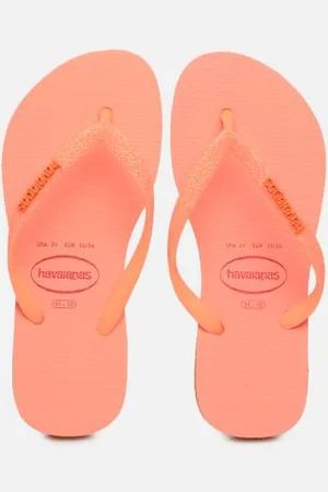 Havaianas Zehensandalen Kids Slim Glitter Neon - - Größe 27 - 28