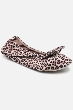 Isotoner Hausschuhe Ballerine microvelours – grand nœud - - Größe 35 - 36