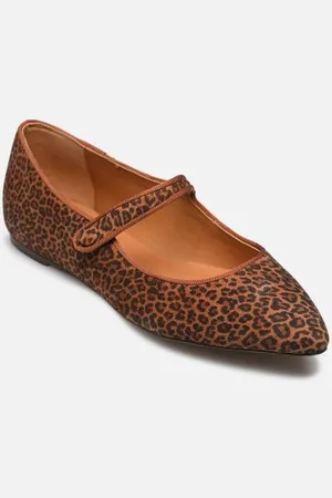 Rivecour Ballerinas Ballerines n°144 - Cuir imprimé - Léopard - - Größe 37