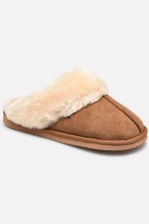 Isotoner Hausschuhe Mule Eva – Cuir Et Fourrure W - - Größe 37