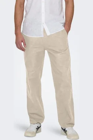 Only & Sons Bekleidung ONSSINUS LOOSE 0007 COT LIN PANT NOOS - - Größe L