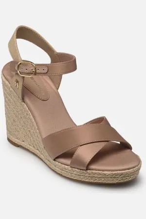Tommy Hilfiger Espadrilles SATIN HIGH WEDGE ESP - - Größe 36