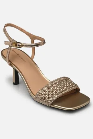 Tommy Hilfiger Sandalen METALLIC LTHR KITTEN - - Größe 37