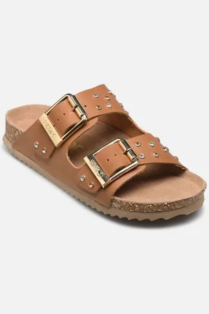 Colors of California Sandalen Two buckle sandal nubuck stras - - Größe 36