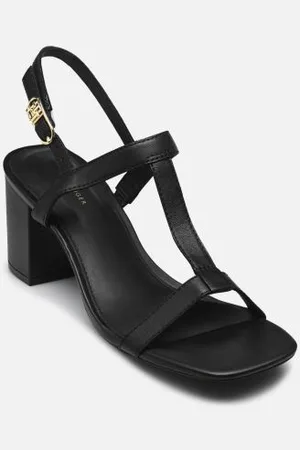 Tommy Hilfiger Sandalen LEATHER BLOCK HEEL S - - Größe 36