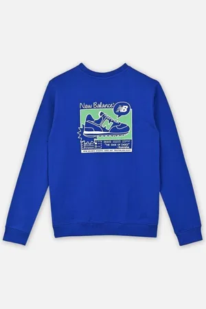 New Balance Bekleidung NB Sneaker Poster Graphic FT Crew - - Größe 12 - 13A