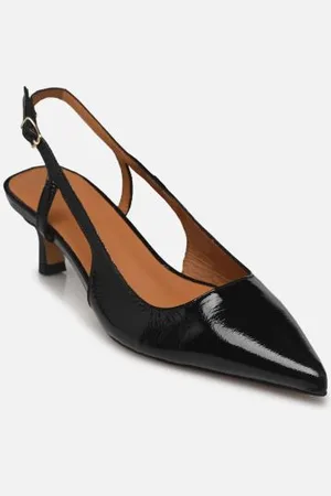 Rivecour Pumps Slingback n°412 - Cuir vernis - Noir - - Größe 36