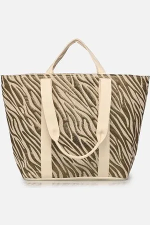Pieces® Handtaschen Pcparis Zebra Canvas Bag Fc - - Größe T.U