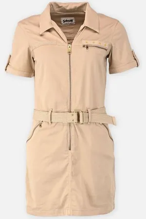 Schott NYC Bekleidung Robe Army Avec Ceinture - - Größe XS