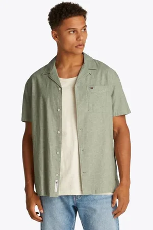 Tommy Hilfiger Bekleidung Tjm Linen Blend Camp DM0DM20895 - - Größe L