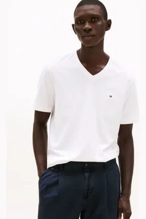 Tommy Hilfiger Bekleidung Essential V-Neck Tee MW0MW39249 - - Größe L