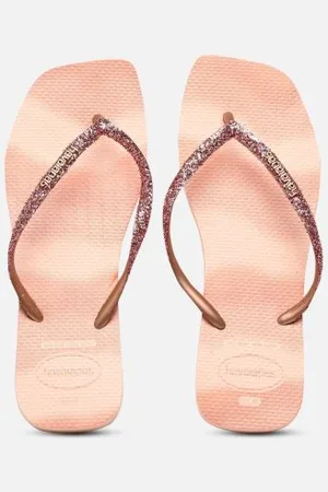 Havaianas Zehensandalen Slim Square Glitter Party - - Größe 35 - 36