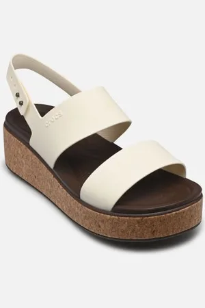 Crocs Sandalen Brooklyn Cork Low Wedge - - Größe 36 - 37
