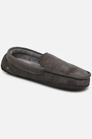 Isotoner Hausschuhe Mocassins - Velours Ultra Doux - Semelle Gomme M - - Größe 41
