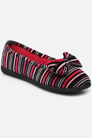Isotoner Hausschuhe Ballerine Ergonomique EveryWear Velours Bio - - Größe 36