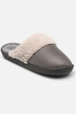 Isotoner Hausschuhe Mules – suédine irisée – semelle ergonomique - - Größe 35