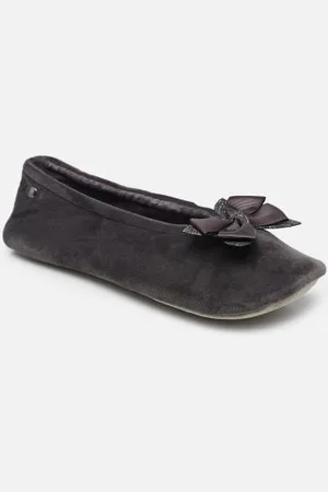 Isotoner Hausschuhe Ballerine Microvelours – Nœud Grosgrain W - - Größe 35 - 36