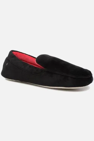 Isotoner Hausschuhe Mocassin Velours Bio – Semelle Peau M - - Größe 46