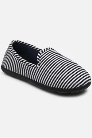 Isotoner Hausschuhe Slipper ergonomique EVERYWEAR – jersey bio marinière - - Größe 36