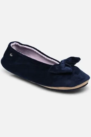 Isotoner Hausschuhe Ballerine microvelours – grand nœud - - Größe 37