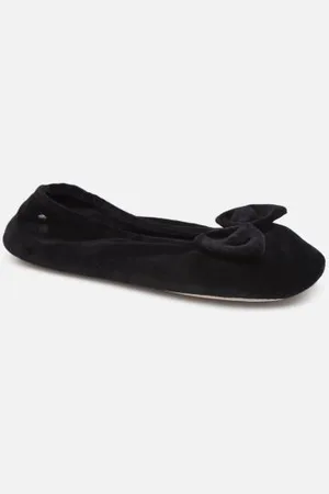 Isotoner Hausschuhe Ballerine Velours Bio – Grand Nœud W - - Größe 35 - 36