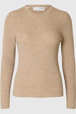 SELECTED Wollgemisch Stricktop