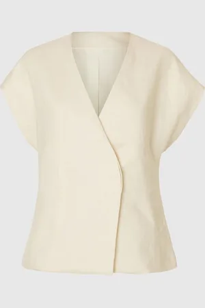 SELECTED 100% Leinen Tanktop