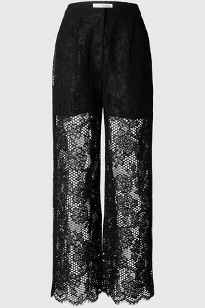 SELECTED Straight Fit Spitzen Hose